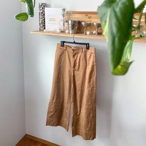 Everlane wide leg crop pant - khaki size US14